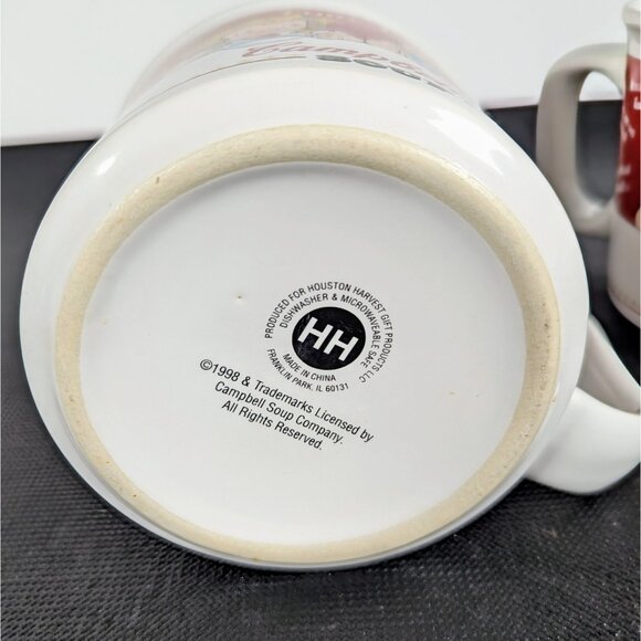 Campbells Soup ~Time For Campbells Soup Mugs Set 2  1998 Houston Harvest Vintage - Picture 4 of 4